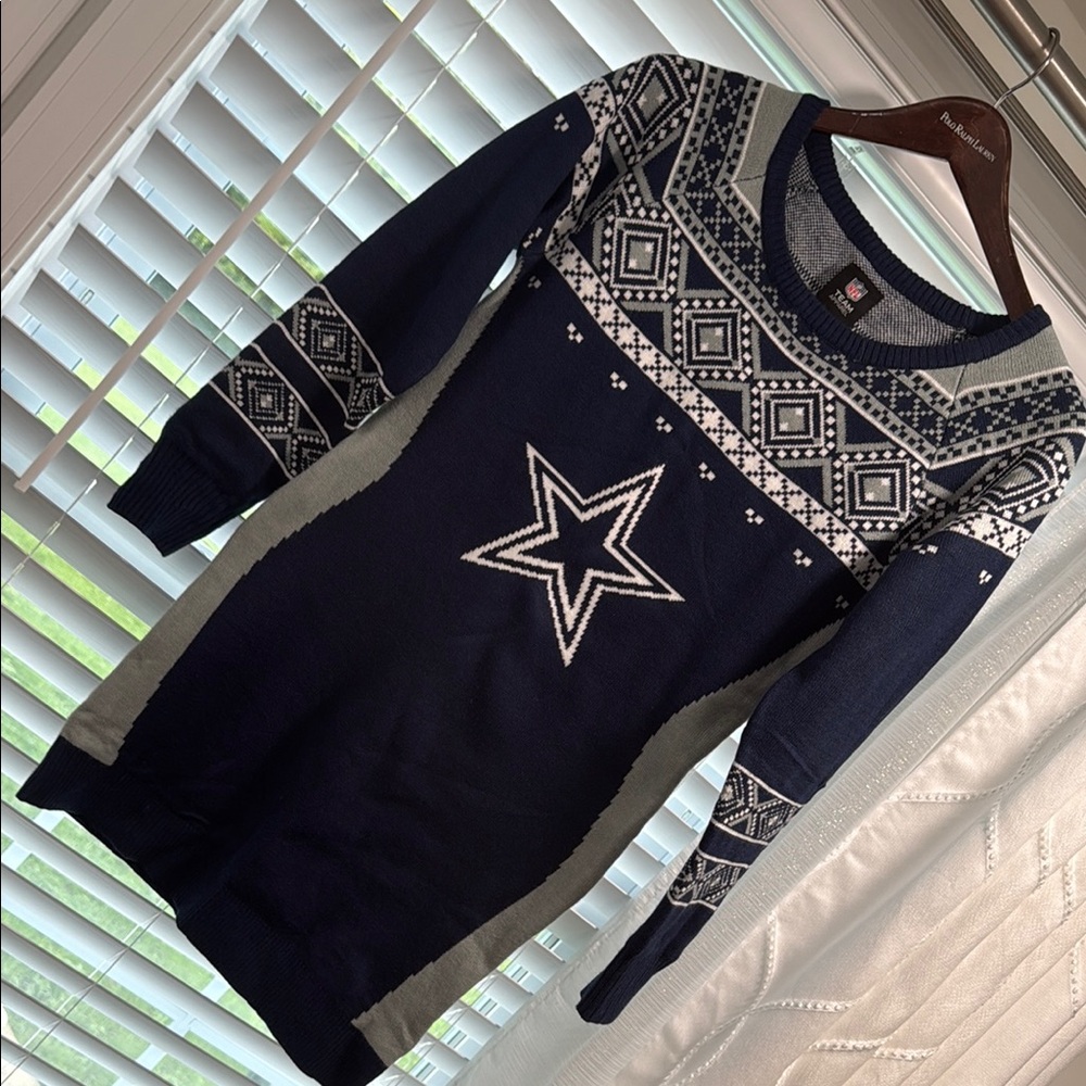 NFL Navy and White Knit Sweater